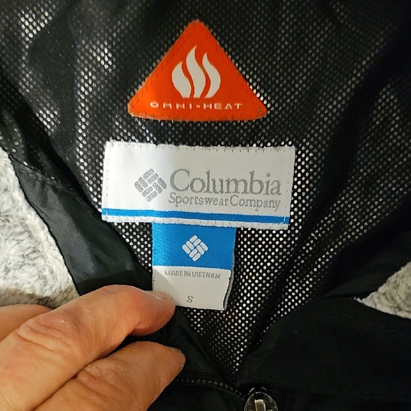 Columbia Women's Black Ski Omni-heat Jacket Small Fur Coat Outerwear Warm - Picture 2 of 7